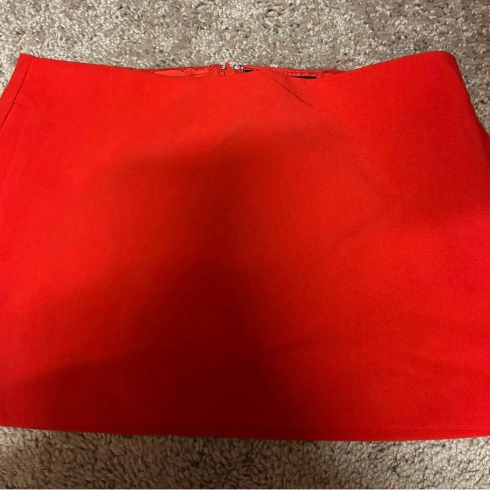 Forever 21 Bright Red Mini Skirt - Straight Silhouette